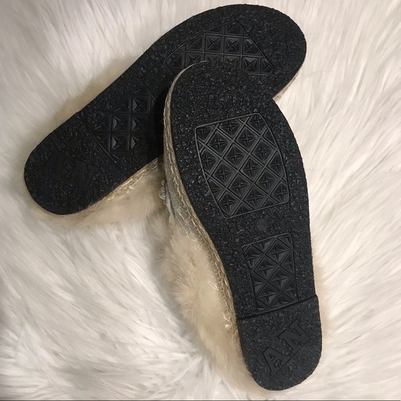 Rabbit fur Slip-on mules loafer - Picture 4 of 5